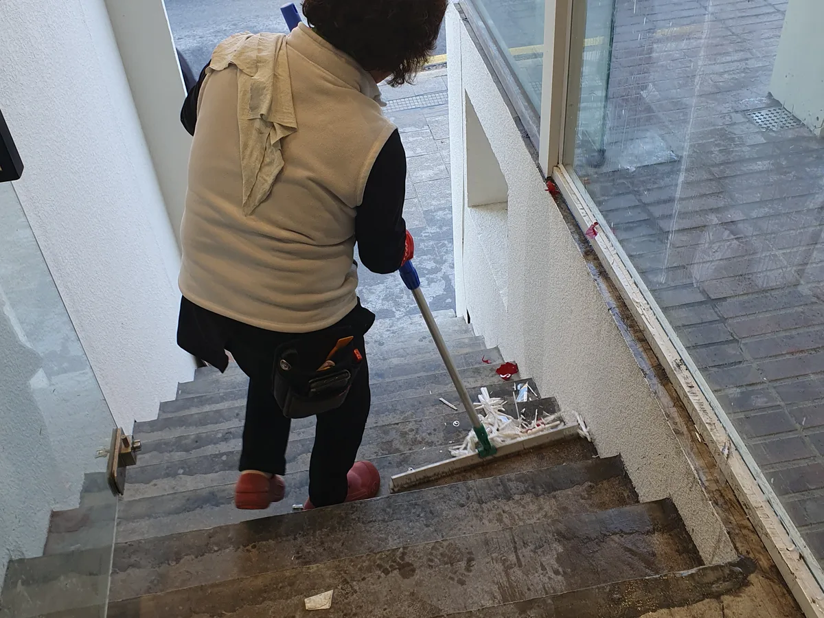사상구 주례동 식당 탕비실 직원 휴게공간 위생청소 사례 - 행진크린